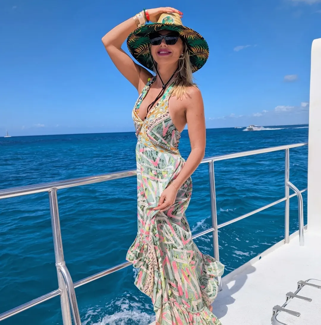 Vestido «Boho Breeze» largo estampado para verano